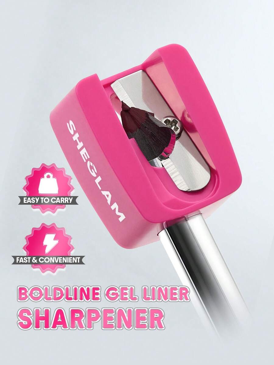 SHEGLAM Boldline Sacapuntas para Delineador en Gel Marca Belleza Maquillaje Maquullaje Cosmética para Mujeres Niñas Perfecto para Invierno Primavera Verano Ideal para Y2K Elegante Moda Adecuado para Cumpleaños Día de la Madre Regalo Fiesta Listo Mejor Color - Rosa Fucsia - Ver 1