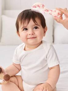 Cozy Pixies 2-Piece Set Of Soft Pink Bow Flower Hair Brush Comb Set, Gently Remove Hair Tangles, Prevent Cradle Scab, And Protect The Baby's Fontanelle At The Same Time. - Multicolor - View 4