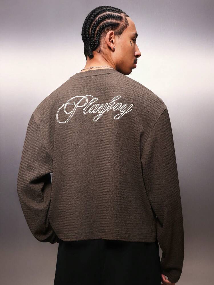 PLAYBOY X SUMWON Oversized Long Sleeve Tee With Print