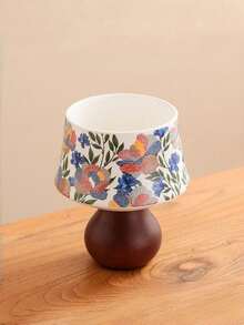 Cirelle كوب شمعة سيراميك - حامل بنمط زهري قديم للشموع المعطرة، ديكور منزلي ريفي أو بوهيمي - متعدد الألوان - مشاهدة 11