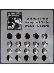 4张星空秘密星空月相贴纸套装 | 跨境防水PET材质手账贴纸 - 套裝 - 查看 6