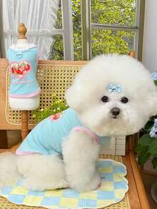 PETSIN Pet Dogs, Cats, Dairy Dogs, Japanese And Korean Soft And Cute Spring And Summer Vests, Small And Medium-Sized Dogs, Teddy Bears, Clothing Supplies, Pet Supplies - Multicolor - View 10