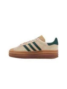 Adidas Gazelle Women's Casual Athletic Shoes Rubber Outsole Lightweight Snug Fit Commuting Gym Travel White ID7056-40 - 白色/綠色/馬格貝 - 查看 5