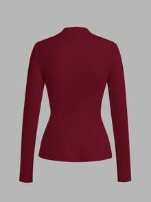 Ellevyn Women's Versatile Long Sleeve Mandarin Collar 3 PiecesBase Layer Top - Multicolor - View 5