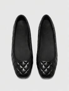 CUCCOO BIZCHIC Women's Red Plaid Mary Jane Shoes Flat Heel Square Toe Campus Style Japanese Cute Low Heel Shoes Spring Shoes Spring Break Easter Valentine's Day - Black - View 7