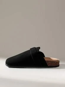 Solecia Women's Casual Versatile Commute Simple Buckle Flats - Black - View 5
