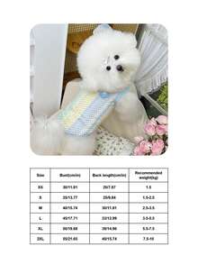 PETSIN 宠物狗春夏彩虹撞色镂空吊带猫咪泰迪熊吊带背心 宠物狗服装 宠物用品服装 - 彩色 - 查看 16