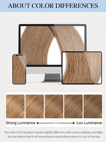 60pcs Tape In Hair Extensions 100% Human Hair #6 Light Brown Straight Style In 14-22 Inch Lengths Extensions Silky Seamless Invisible Top Quality Thick Ends Healthy Human Hair Extensions For Thin Hair And Salon Use And For All Women/Girls Daily Use - S6 - View 15