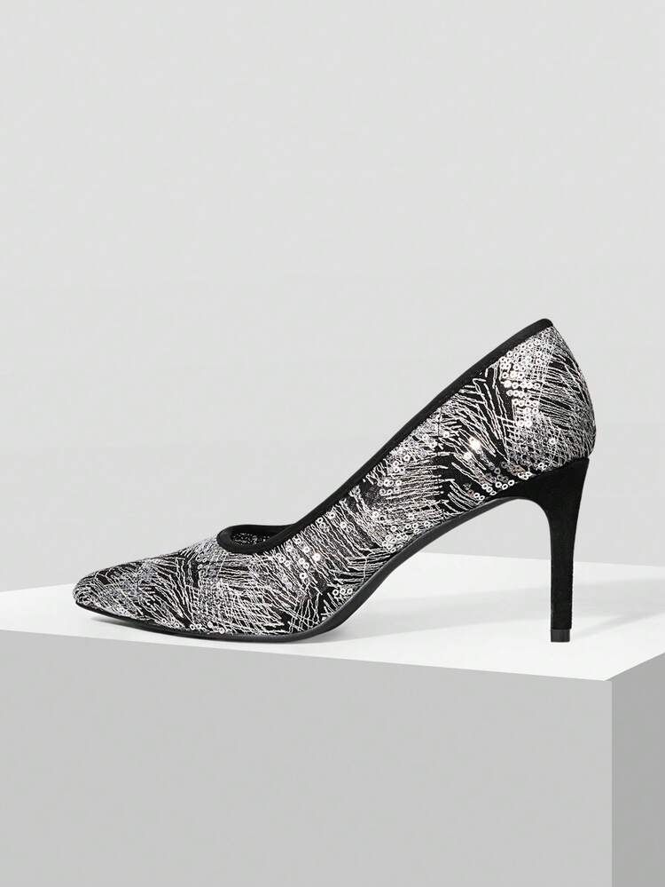 SEXY LACE SHEER POINT TOE STILETTO HIGH HEELS, FASHION FOR EVENING PARTY FOR VIBE, AND WINTER, FOR VALENTINE'S DAY, SPRING SHOES, SPRING BREAK EASTER PROM HEELS VALENTINE'S DAY