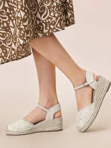 Styleloop Women's Casual Wedge Slip-On Shoes - Beige - View 4