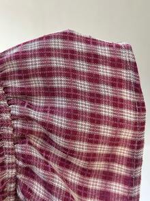 Aloruh Women's Plaid Halter Backless Shirt Checkered Top Halter Top Top Summer Top Plaid Top - Khaki - View 6