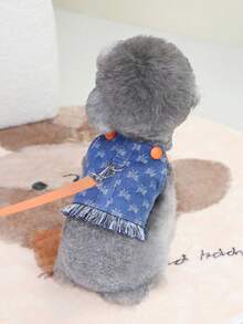 PETSIN Pet Chest And Back Skirt, Cat Traction Strap, Animal Collar Set, Pet Supplies Strap Skirt, Dog Walking Princess Skirt, Pet Chest And Back Skirt+Rope Sweet Princess SBritish Style Chest And Back Set - Multicolor - View 16