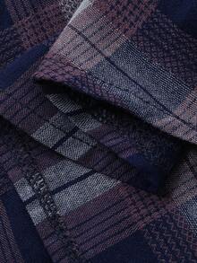 DAZY 男童字母贴布印花短袖单排扣休闲口袋衬衫（夏季款） - 藍色 - 查看 9