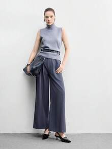 CUCCOO BIZCHIC Pointed Toe Backless Strap Small Kitten Heel Women Shoes - Black - View 10