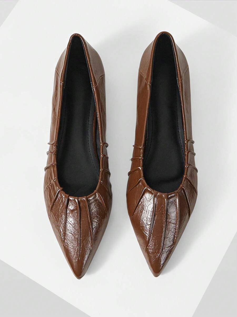 Mnmlis Damen Ballerinas - Braun - Übersicht 1