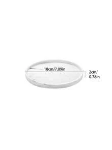 Round Silicone Bathroom Vanity Storage Display Tray, Suitable For Dressing Table Bathroom, Can Store Perfume Lotion Candle Cosmetics Jewelry, Sink Soap Rack Storage Rack, Countertop Coffee Table Decorative Storage - Multicolor - View 12
