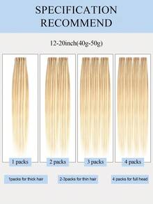 PU Tape Weft Human Hair , No Glue Tape-In Hair Extensions, Seamless PU Skin Weft, 40G-50G, For Fine Hair, Pre-Sealed With Sew-In Clips,Tapes,Sew In Micro Links - S18A-613 - View 9