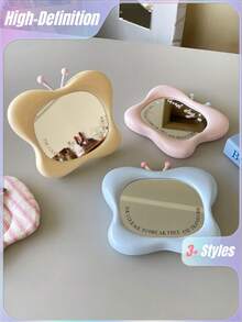 Joivida 1 pièce Miroir de maquillage portable mignon et haute définition, miroir de coiffeuse de bureau pour dortoir, bureau et maison - Multicolore - Voir 9