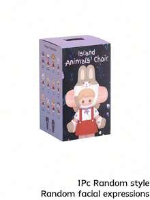 POKOJA LAND Boîte surprise (sans rembourrage en peluche), convient comme cadeau de fête pour les amis, boîte surprise de figurines d'animaux en costume de lucioles de la forêt nocturne - 14 modèles au total (12 réguliers + 2 cachés), jouets de collection en ABS avec accessoires de coiffure et de salopette pour animaux, cadeau réfléchi pour les amis et la famille, décoration unique pour les étagères/bureaux, ensemble de personnages thématiques de la forêt nocturne enchantée pour les collectionneurs de figurines - Tide play blind box - Voir 15