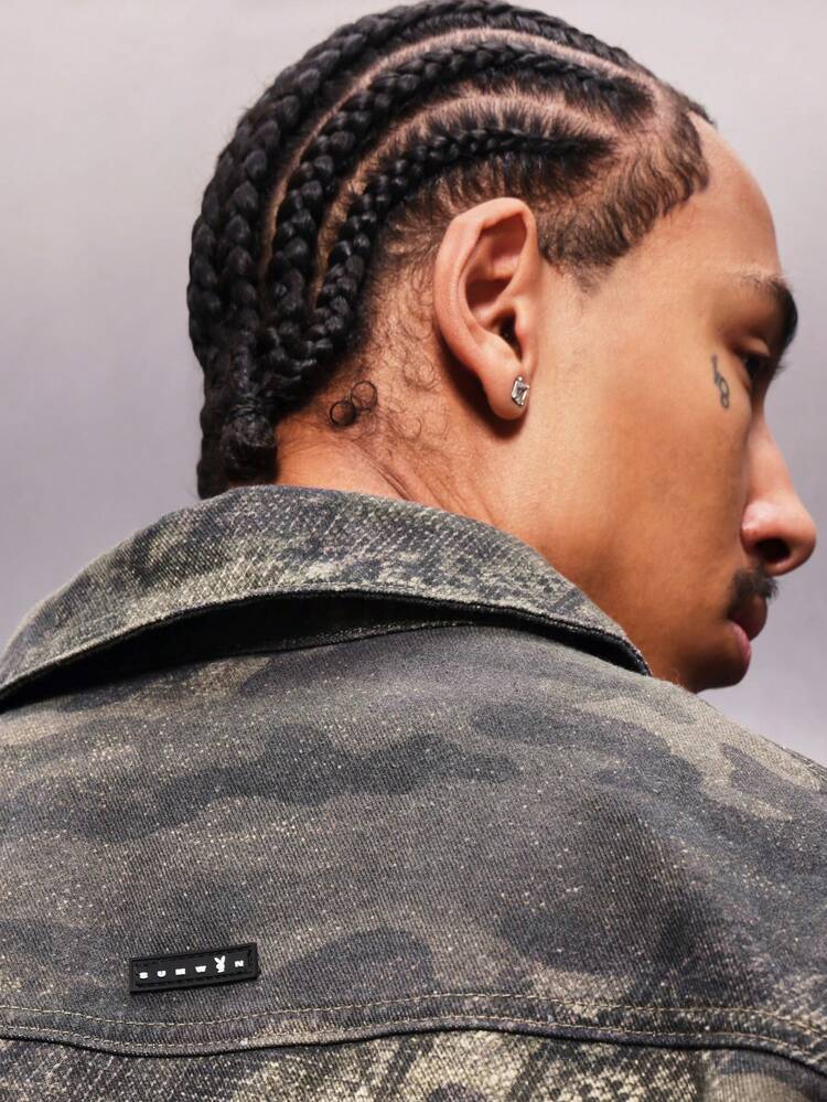 PLAYBOY X SUMWON Camouflage Denim Shirt With Logo