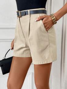 Editum 2 Packs Slant Pocket Shorts Without Belt Summer Clothes - Multicolor - View 6