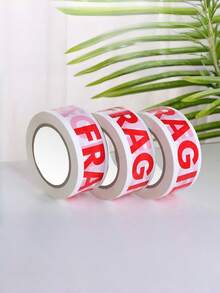 1/3卷 1.88英寸*165英尺 胶带 – 永久性粘合剂。包装警告标签。适用于运输集装箱、包装和托盘。 - 紅白色 - 查看 5