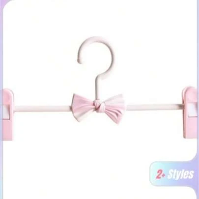 Joivida 5Pcs Premium Selection Of Plastic Non-Marking Clothes Hangers Wholesale, Children's Telescopic Trouser Hangers, Trouser Clips, Household Non-Slip Clothes Hangers