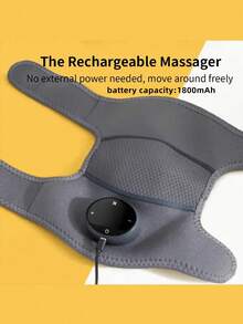 Heated Knee Massager, Heat And Vibration Three-In-One Massager, Portable Radio Massage Heating Pad, Elbow Shoulder Support Bag, Vibration Heating Mode. - Multicolor - View 10