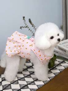 PETSIN Dog Clothing, Cat Clothing, Animal Skirts, Pet Spring/Summer New Collection, Puppy Dress, Princess Versatile Dress, Printed Stripes, Small Animal Clothing, Cool Sunscreen - Multicolor - View 13