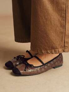 Rosivie Women Flats - Coffee Brown - View 4