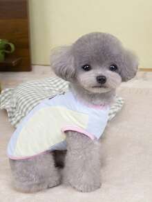 PETSIN 宠物春季新款狗狗服装 动物用品 宠物服装 狗狗背心 猫咪T恤 泰迪熊套装 小型动物服装 休闲酷炫背心 狗狗服装 猫咪服装 春夏两季新款背心 - 彩色 - 查看 15