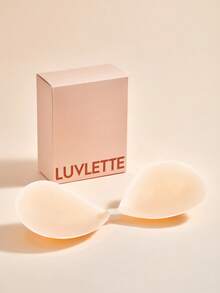 LUVLETTE Reusable Sticky Self-Adhesive Backless Strapless Perforated No-Show Silicone Lift-Up Bra-With Free Nipple Pasties-Ready-To-Go Travel Essentials Light Nude Nipple Cover - Vanilla - View 10