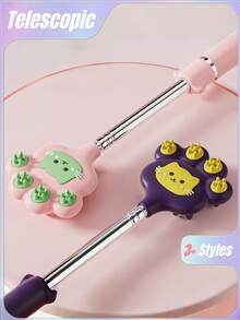 Joivida 1Pc/2Pcs Stainless Steel Retractable Cat Back Scratcher, Portable Itch Relief Rake For Office - Multicolor - View 3
