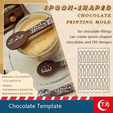 1PC Creative Chocolate Candy Mold, Transparent Acrylic Material For Shaping And Making Feather, Spoon, Square Chocolates, Interchangeable Shaping Mold, Non-Stick And Reusable Baking Mold, Suitable For Chocolate Fillings, Ideal For Home Bakers, Candy Shops And Chocolate Lovers, Applicable For Weddings, Family Gatherings, Holiday Parties And Celebrations, Chocolate Mold - Multicolor - View 3