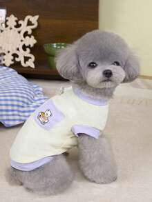 PETSIN Pet Clothing, Dog Clothing, Cat Hoodie, Casual Vest, Spring And Summer New Item, Small Animal Printed Vest, Cool Casual Wear, Cartoon Hoodie - Multicolor - View 14