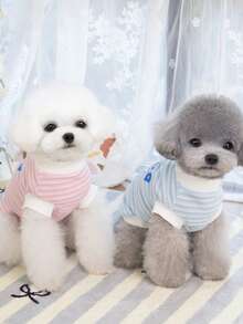 PETSIN Pet Clothing, Dog Clothing, Cat Hoodie, Casual Vest, Spring And Summer New Item, Small Animal Printed Vest, Cool Casual Wear, Cartoon Hoodie - Multicolor - View 11