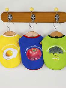 PETSIN 宠物春季新款狗狗服装 动物用品 宠物服装 狗狗背心 猫咪T恤 泰迪熊套装 小型动物服装 休闲酷炫背心 狗狗服装 猫咪服装 春夏两季新款背心 - 彩色 - 查看 7