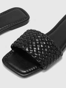 CUCCOO BIZCHIC Women Flat Sandals - Black - View 4