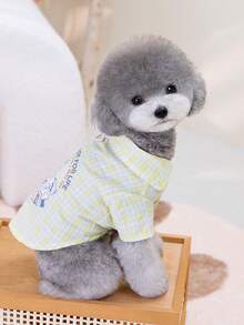 PETSIN 宠物春季新款狗狗服装、动物用品、宠物服装、狗狗衬衫、猫咪衬衫、泰迪熊服装、小型动物服装、休闲凉外套、狗狗服装、猫咪服装、两只腿、春夏新款背心 - 彩色 - 查看 10