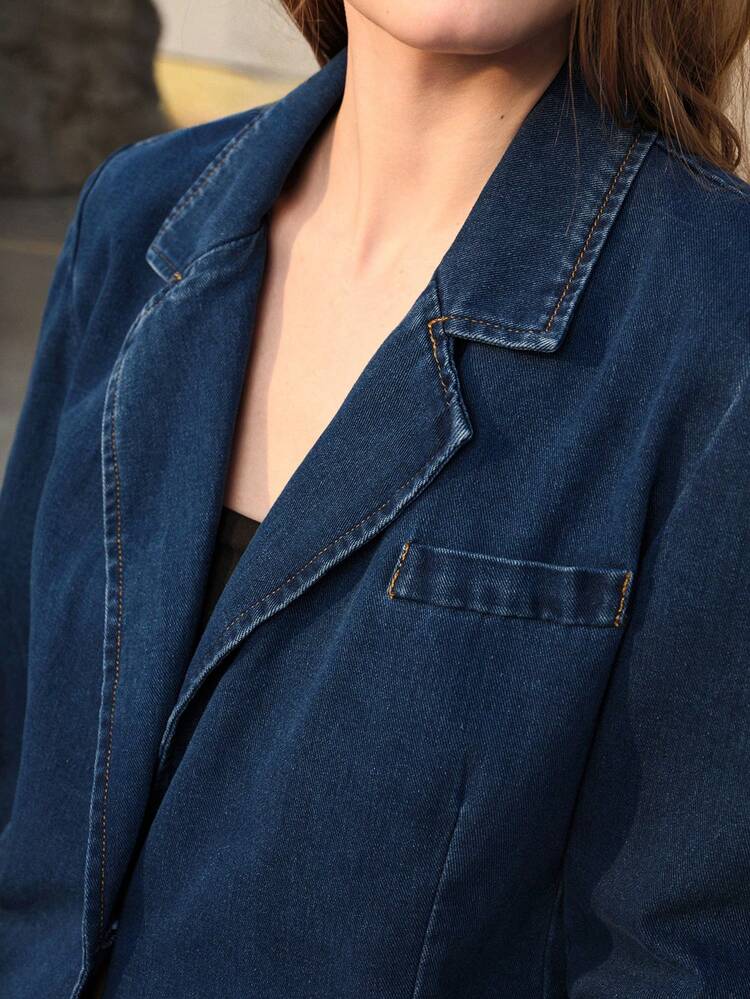 BLAZER Denim LAVADO OVERSIZED, PRIMAVERA/VERÃO