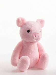 Cute Bunny Or Pig Plush Doll Soft Stuffed Animal Toy, Cozy Fluffy Cartoon Pillow, Warm Comfort Plush Holiday Gift For Kids, Toddlers, Bedroom Decor - Multicolor - View 15