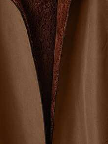 Ellevyn Áo khoác nữ dài tay có mũ, dày dặn, lót giữ nhiệt, màu đen, thích hợp cho mùa thu/đông. - màu nâu - Xem 4