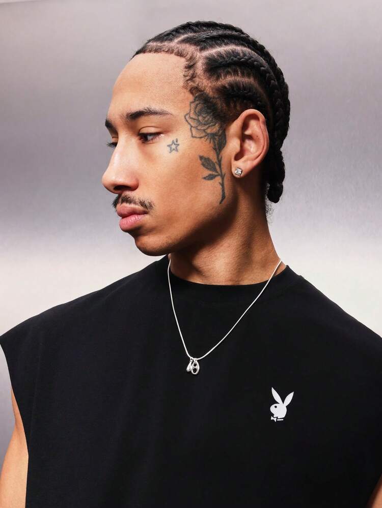 PLAYBOY X SUMWON Grafik-Tanktop mit Logo-Print