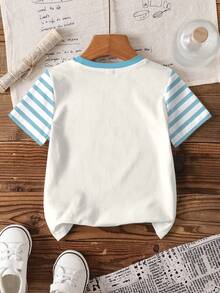 SHEIN | PAW Patrol Young Boys Short Sleeve Allover Print T-Shirt - White - View 2