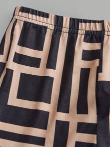 2pcs/Set Young Girls Cute Bear Print T-Shirt And Flared Pants Casual, Fashionable, Versatile Outfit For Outings, Sister Photos, Park, Camping, Vacation, Daily Casual Wear - Multicolor - View 4