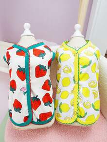 PETSIN 宠物春季新款狗狗服装 动物用品 宠物服装 狗狗背心 猫咪T恤 泰迪熊套装 小型动物服装 休闲酷炫背心 狗狗服装 猫咪服装 春夏两季新款背心 - 彩色 - 查看 3