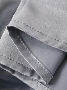 DAZY Women's Embroidered Loose Long Robe Dress - Grey - View 8