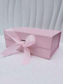 Foldable Thick Cardboard Gift Box For Gift Packaging, Rectangular Magnetic Lid For Groom's Proposal Box, With Ribbon, Wedding And Birthday Gift Packaging - Multicolor - View 4