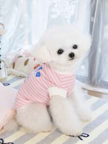 PETSIN Pet Clothing, Dog Clothing, Cat Hoodie, Casual Vest, Spring And Summer New Item, Small Animal Printed Vest, Cool Casual Wear, Cartoon Hoodie - Multicolor - View 9