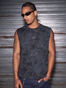 AXEPEAK Men's Casual Loose Fit Sleeveless Round Neck Tank Top, Summer Muscle Tee For Men Sleeveless Tees Mens Sleeveless Top - Multicolor - View 4